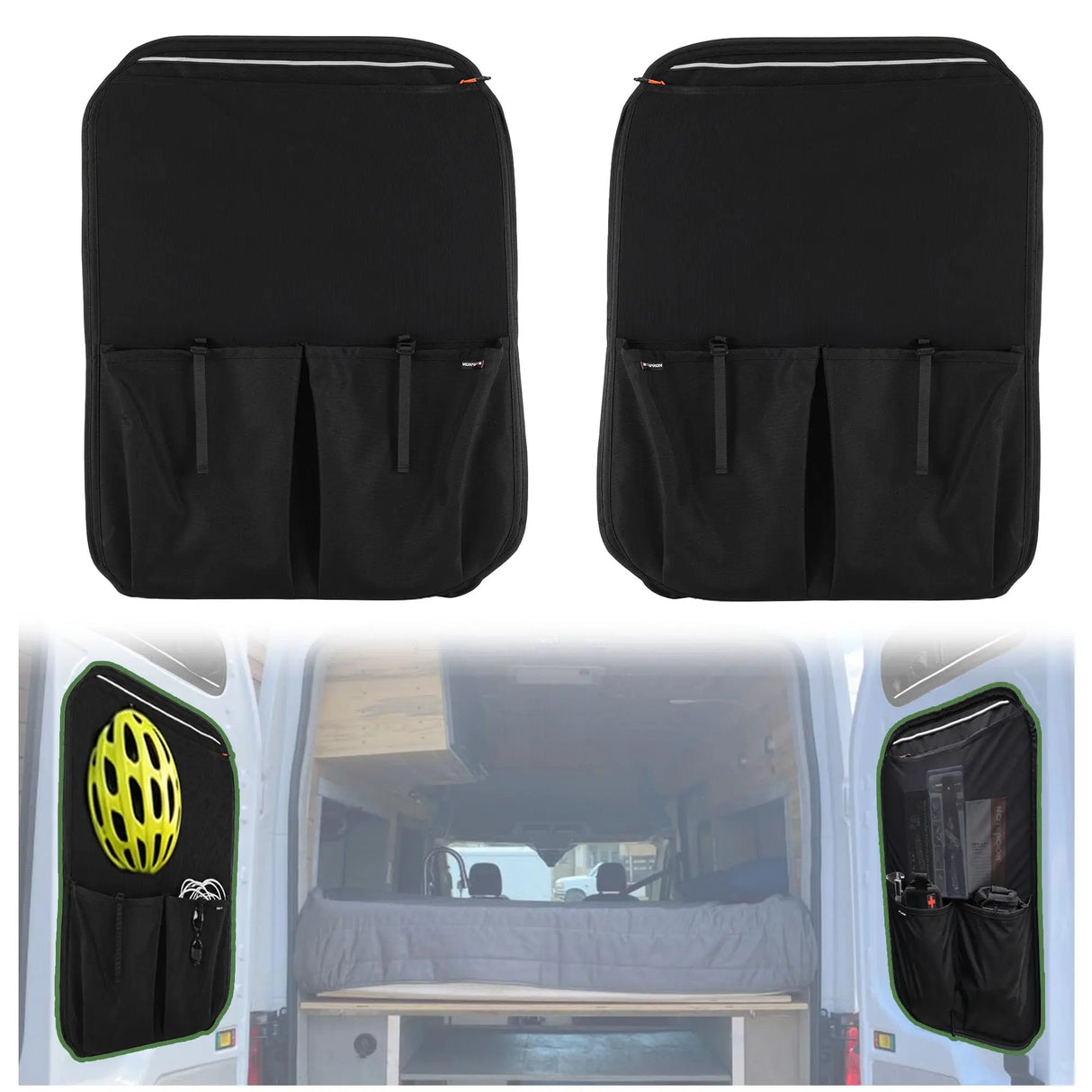 Melipron Rear Door Middle Storage Panels for Ford Transit Mid & High Roof 2015-2026 – Pair -1
