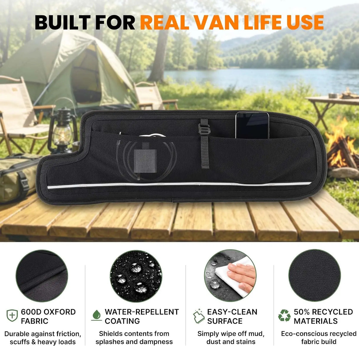 Melipron Rear Door Upper Storage Panels for Ford Transit High Roof 2015-2026 – Pair -3