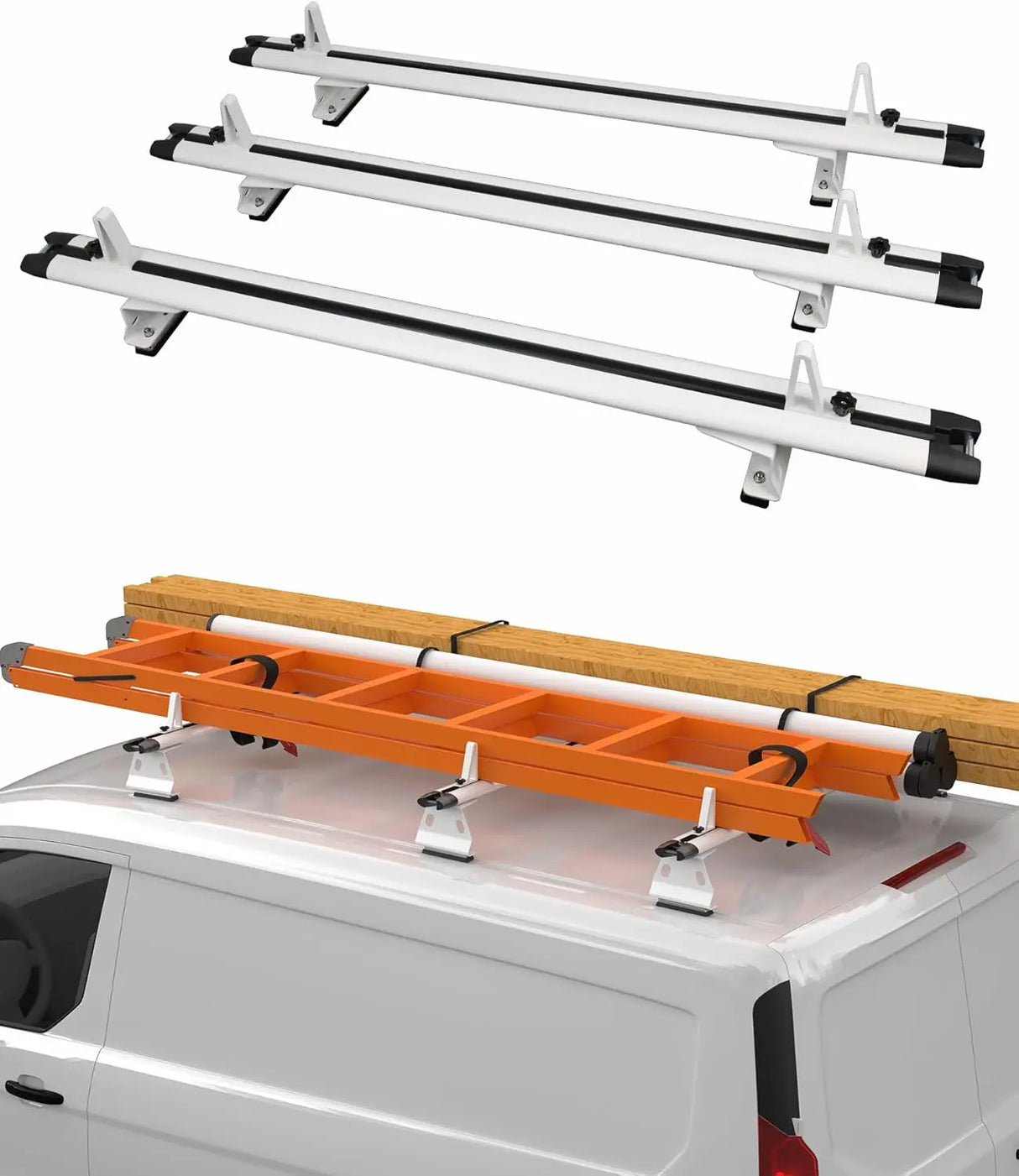 Aluminum Van Roof Rack Fit for Ford Transit, Ram Promaster, Nissan NV-1