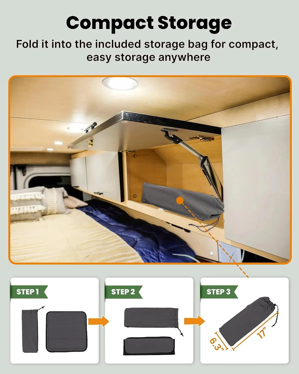 Melipron Van Ventilation & Privacy Kit – Magnetic Roof Vent Cover + Rear Door Bug Screen for Camper Vans