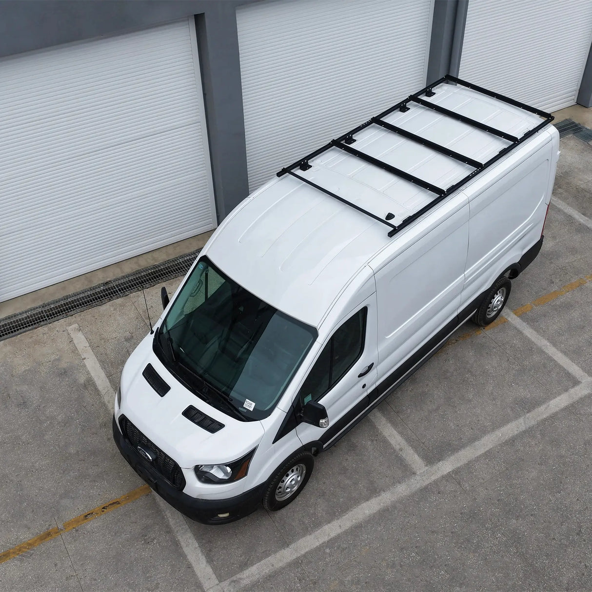 Aluminum Van Roof Rack Pro for Ford Transit 148" for Solar Panels Installation-3