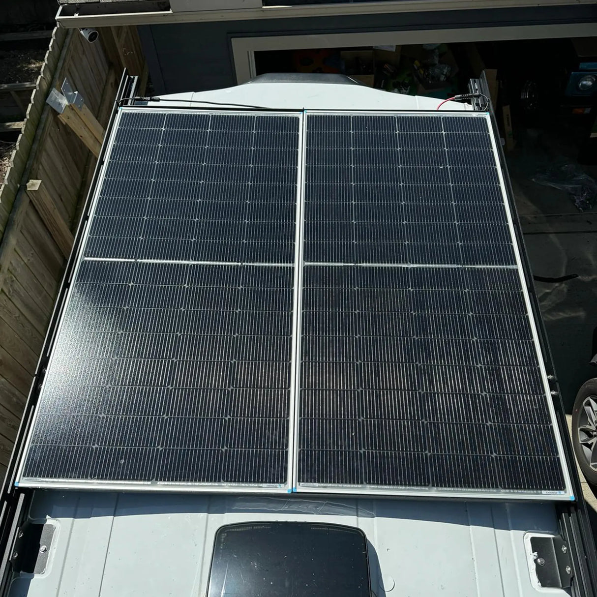 Melipron Aluminum Van Roof Rack Pro for Ford Transit 148" for Solar Panels Installation