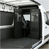 Melipron Van Bulkhead Partition for Mercedes Sprinter High Roof with Lockable Hinged Door -1