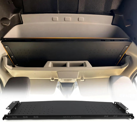Melipron Overhead Headliner Shelf with Curtain Rod for Ford Transit Mid & High Roof 2015-2026 -1