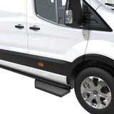 Running Board Fits for Ford Transit 150, 250, 350, Aluminum Rear Side Steps for Van No-Drilling Required-3