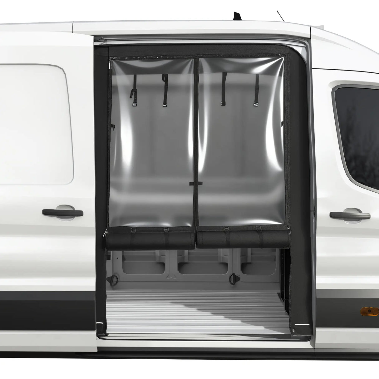 Melipron Insulated Side Door Chill Curtain for 2015-2026 Ford Transit Medium & High Roof
