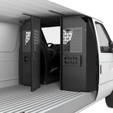 Melipron Steel Bulkhead Partition for Ford Econoline E-Series with Lockable Hinged Door -1