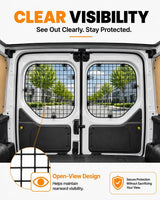 Melipron Rear Window Security Screens for 2014-2026 Ford Transit Connect - Pair -3