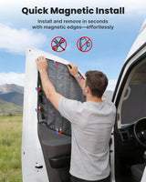 Insulated Blackout Van Window Covers for Ford Transit 150 250 350 - 3