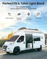 Insulated Blackout Van Window Covers for RAM Promaster - MELIPRON