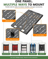 【Preorder】MELIPRON Ford Transit 148" Mid Roof Aluminum Roof Rack – Heavy-Duty Utility Platform with 6pcs Molle Decks for Solar Panels & Overland Gear