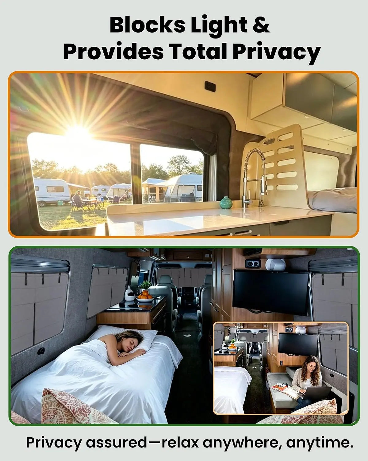 Melipron Magnetic Insulated Middle Window Cover for Mercedes Sprinter NCV3 & VS30 170"/170" ext – Driver Side -4