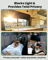 Melipron Magnetic Insulated Middle Window Cover for Mercedes Sprinter NCV3 & VS30 170"/170" ext – Driver Side -4