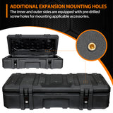 MELIPRON MGS Cargo Case with Outside Molle Panel & Lay-Flat Built-In Molle Panel Tabletop Travel Assist Tires - MELIPRON