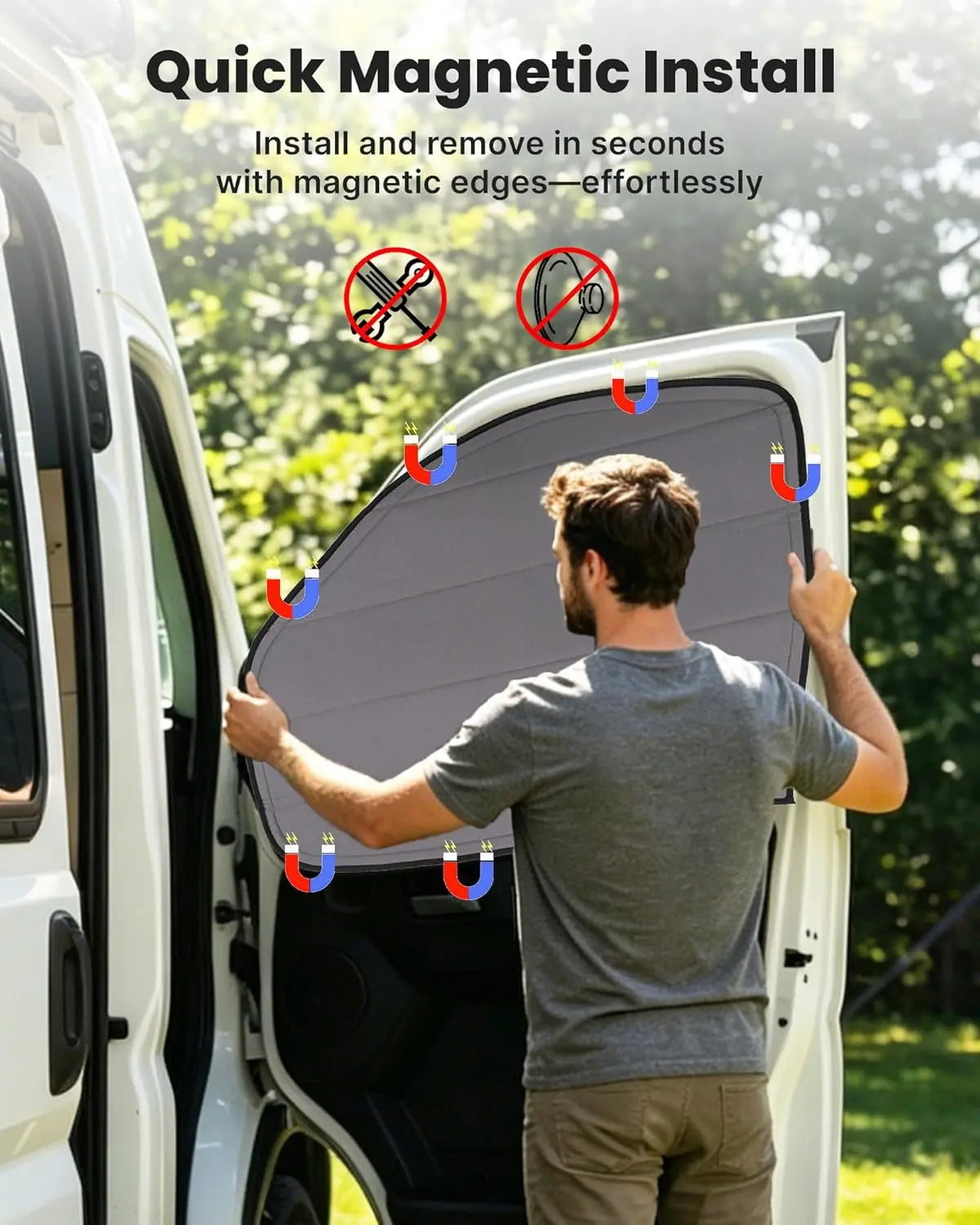 Insulated Blackout Van Window Covers for RAM Promaster - MELIPRON