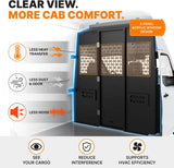 MELIPRON Steel Van Partition for Nissan NV High Roof with Locking Hinged Door