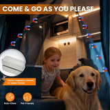 Melipron Van Ventilation & Privacy Kit – Magnetic Roof Vent Cover + Rear Door Bug Screen for Camper Vans