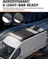 【Preorder】MELIPRON Ford Transit 148" Mid Roof Aluminum Roof Rack – Heavy-Duty Utility Platform with 6pcs Molle Decks for Solar Panels & Overland Gear