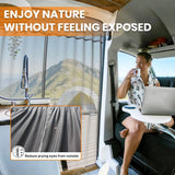 Melipron Van Ventilation & Privacy Kit – Magnetic Roof Vent Cover + Rear Door Bug Screen for Camper Vans