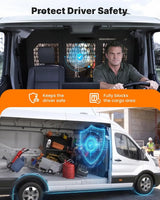 Melipron Van Bulkhead Partition for 2014-2026 Ford Transit Low Roof With Sliding Door