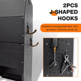 Steel Cargo Van Shelving Storage Lockable Tool Cabinet with 2PCS Hooks Fits for Ford Transit, Promaster, GMC Savana and Full-Size Cargo Vans(16" W x 46" H x 13" D)-5