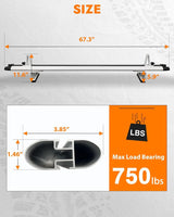 Aluminum Van Roof Rack Fit for Ford Transit, Ram Promaster, Nissan NV-5