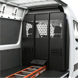 Melipron Van Bulkhead Partition for Mercedes Sprinter High Roof with Lockable Hinged Door