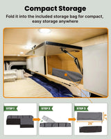 Melipron Magnetic Insulated Middle Window Cover for Mercedes Sprinter NCV3 & VS30 170"/170" ext – Driver Side -8