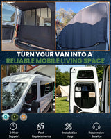 Melipron Magnetic Insulated Middle Window Cover for Mercedes Sprinter NCV3 & VS30 170"/170" ext – Driver Side -9