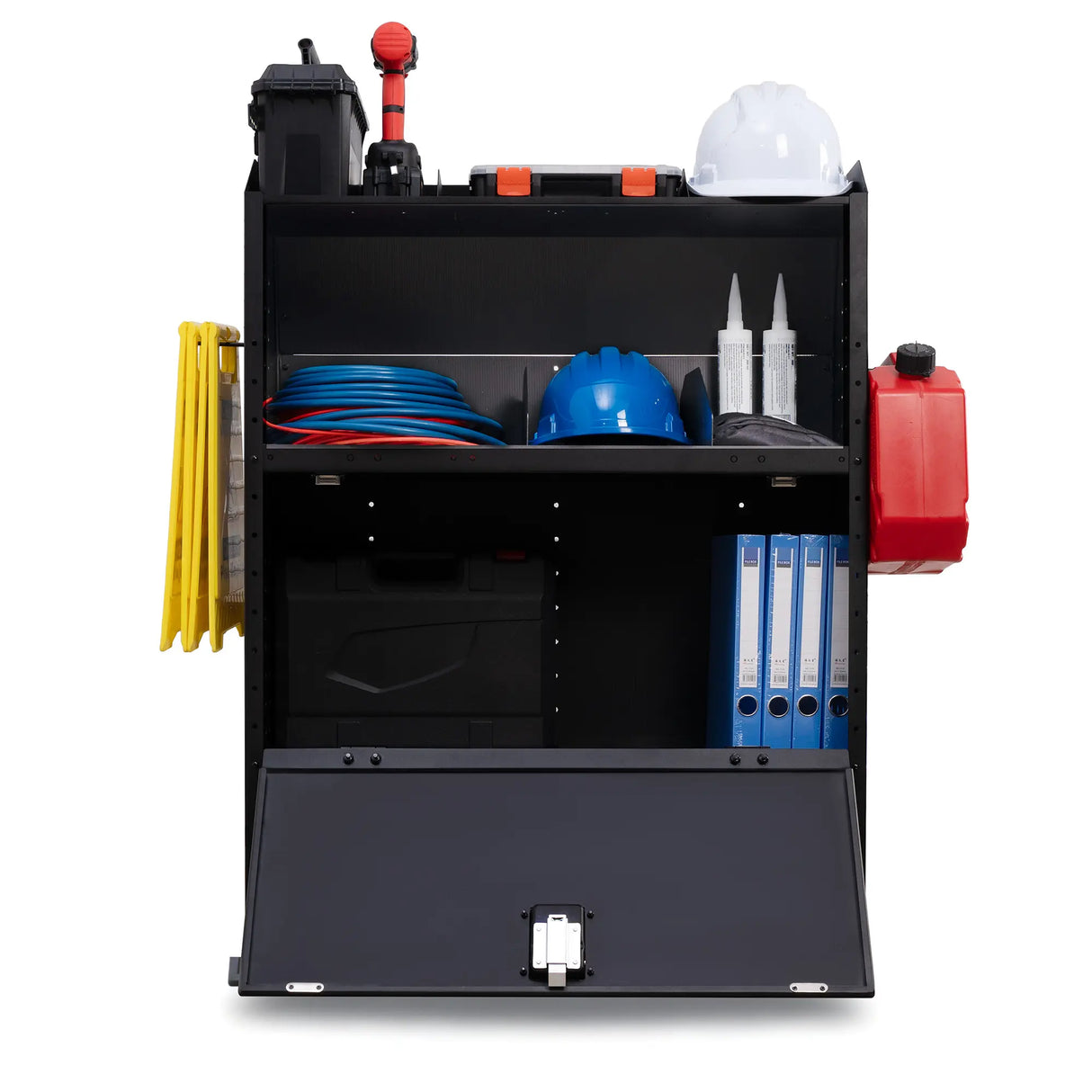 MELIPRON Cargo Van Shelves with Lockable Door Kits for Transit Connect, Promaster City, Chevy City Express, Nissan NV200